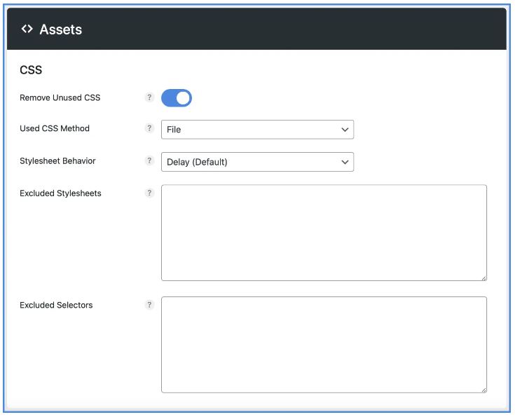 Perfmatters remove unused CSS